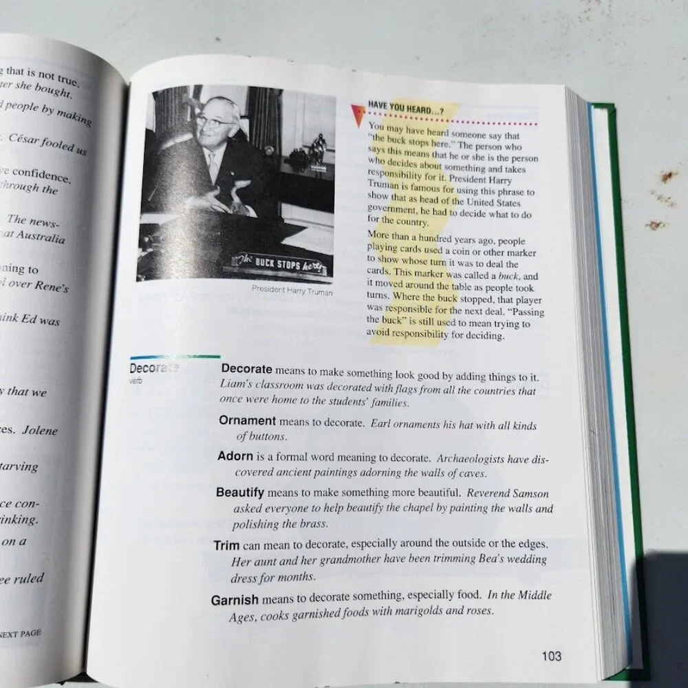 Scott Foresman Roget's Student Thesaurus Dictionary Hardcover School Writing Sup